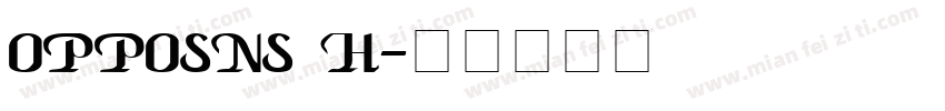 opposns h字体转换